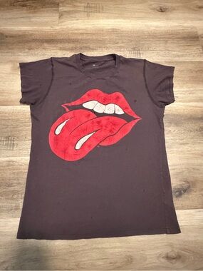 MadeWorn The Rolling Stones Black Logo Shirt Size S Made In Japan